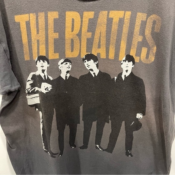The Beatles Short Sleeve Tee T-Shirt XL Distressing - Picture 5 of 6